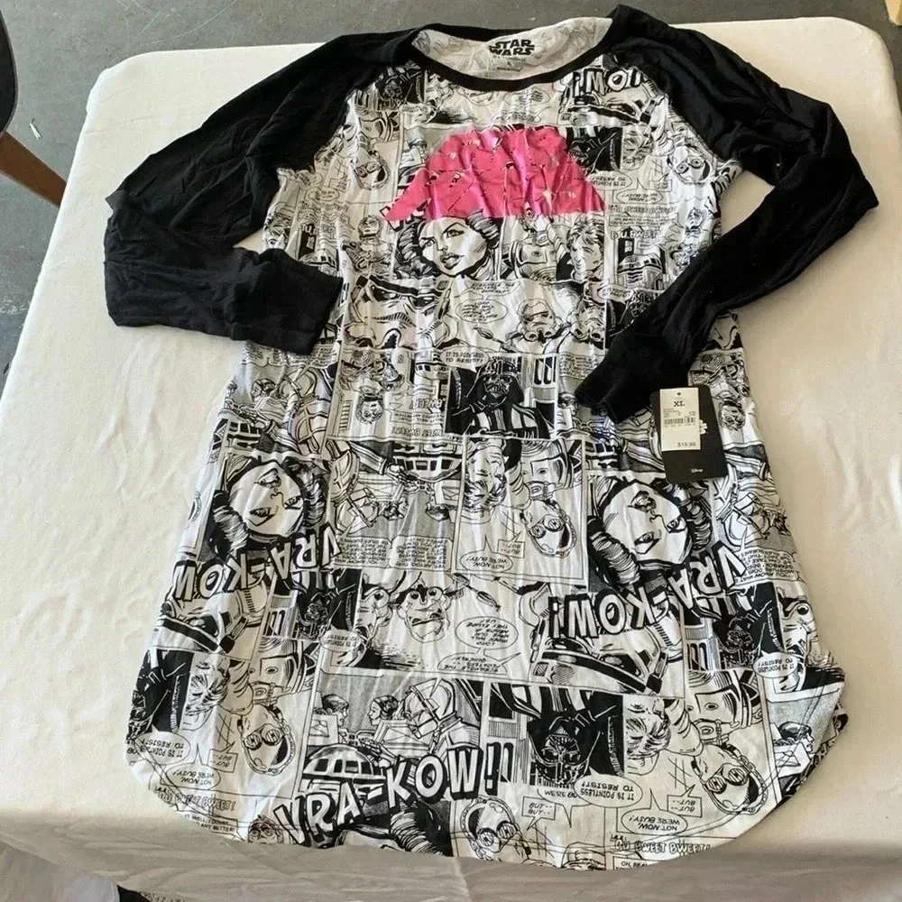 Disney Star Wars girls night gown nightgown sleep shirt Xl NWT